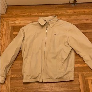 Vintage cream/beige Tommy Hilfiger bomber jacket